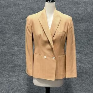 Vintage Evan Picone Blazer Womens Extra Small Orange Two Button Jacket Tailored